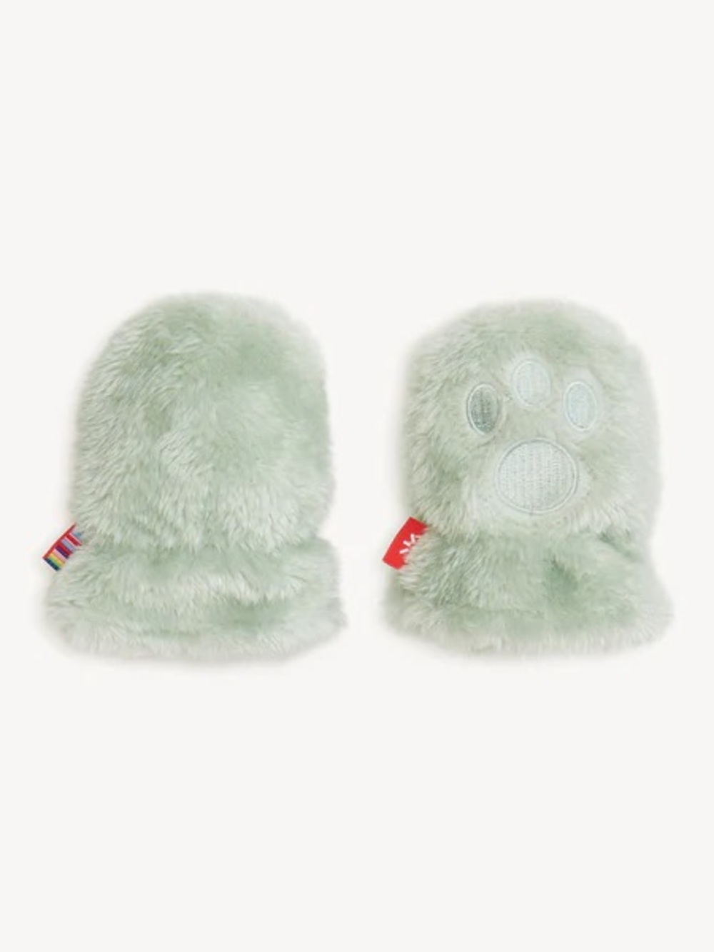 Magnetic Me Soft Spruce Minky Magnetic Bear Mittens